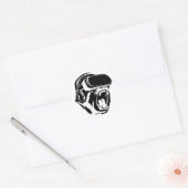 VR Gorilla Ronde Sticker (Envelop)