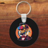 Vr Headset Abraham Lincoln Video Game Virtual Real Sleutelhanger (Voorkant)