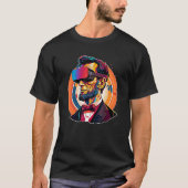 VR Headset Abraham Lincoln Video Game Virtual Real T-shirt (Voorkant)