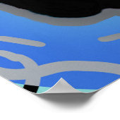 VR Headset Gaming Time Dynamische achtergrond Poster (Hoek)