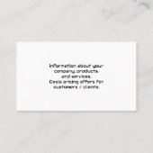 VR Headset Tech-logo | Wereldkaart Visitekaartje (Achterkant)