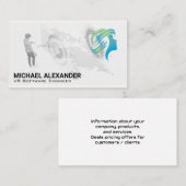 VR Headset Tech-logo | Wereldkaart Visitekaartje (Voorkant / Achterkant)