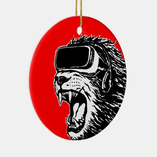 VR Lion Keramisch Ornament (Rechts)