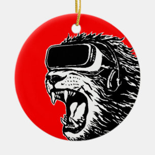 VR Lion Keramisch Ornament