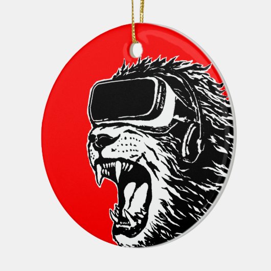 VR Lion Keramisch Ornament (Links)
