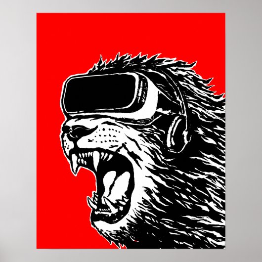 VR Lion Poster (Voorkant)