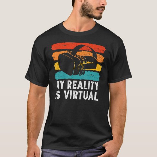 VR Mijn realiteit is virtueel T-shirt (Voorkant)