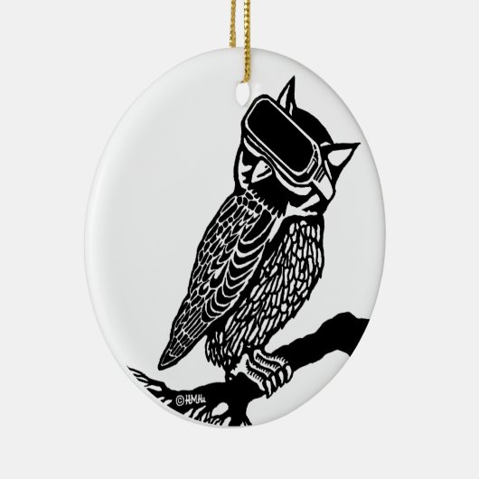 VR Owl Keramisch Ornament (Rechts)