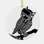 VR Owl Keramisch Ornament (Voorkant)
