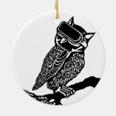 VR Owl Keramisch Ornament (Achterkant)
