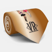 VR Pinup Collage Stropdas Chrome (Opgerold)