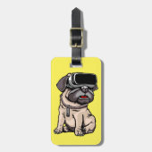 VR Pug Bagagelabel (Voorkant verticaal)