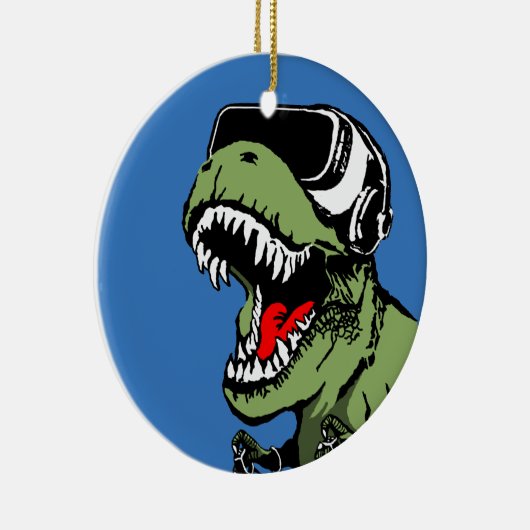 VR T-rex Keramisch Ornament (Rechts)