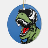 VR T-rex Keramisch Ornament (Links)
