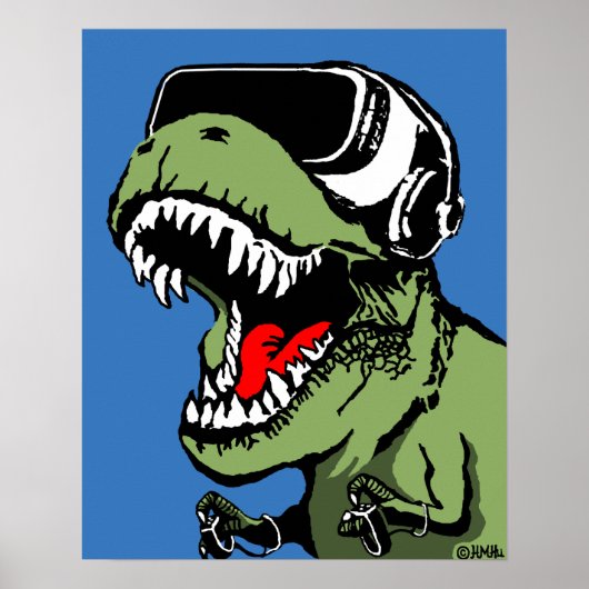 VR T-rex Poster (Voorkant)