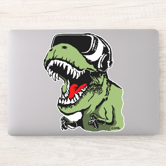 VR T-rex Sticker (Computer)