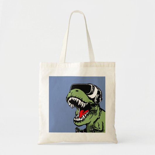 VR T-rex Tote Bag (Voorkant)
