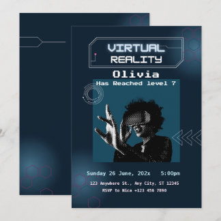 VR Virtual Reality Birthday Party nodigt uit Kaart