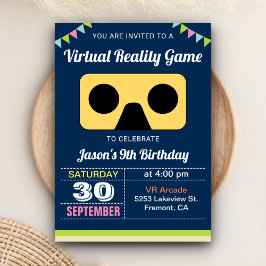 VR Virtuele Realiteit Kinderen Verjaardagsfeest Ui Kaart