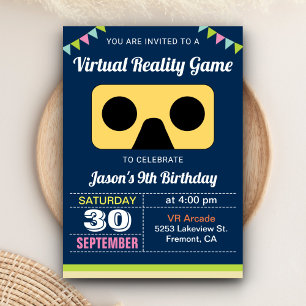 VR Virtuele Realiteit Kinderen Verjaardagsfeest Ui Kaart