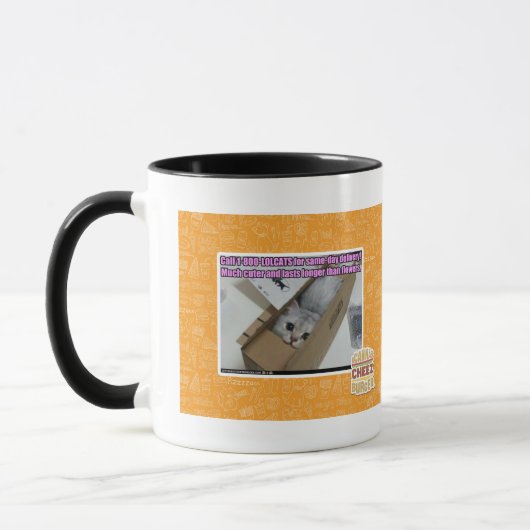 Vraag 1-800-LOLCATS Mok (Links)