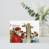 Vraag aan Kerstman Feestdagenkaart (Staand voorkant)