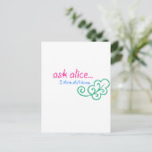 Vraag Alice Briefkaart (Staand voorkant)