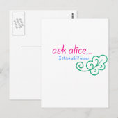Vraag Alice Briefkaart (Voorkant / Achterkant)
