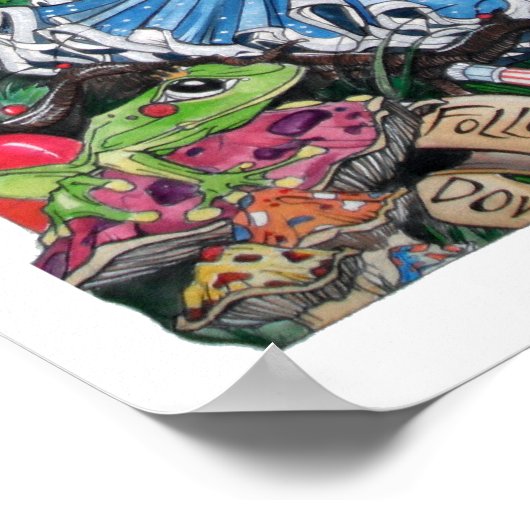 VRAAG ALLEEN ALICE POSTER (Hoek)