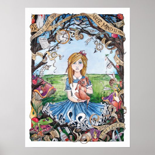 VRAAG ALLEEN ALICE POSTER (Voorkant)