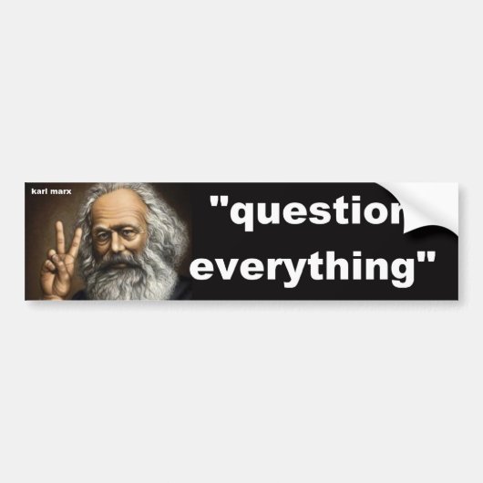 vraag alles bumpersticker (Voorkant)