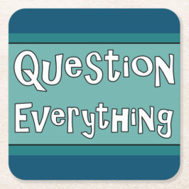 Vraag alles kartonnen onderzetters