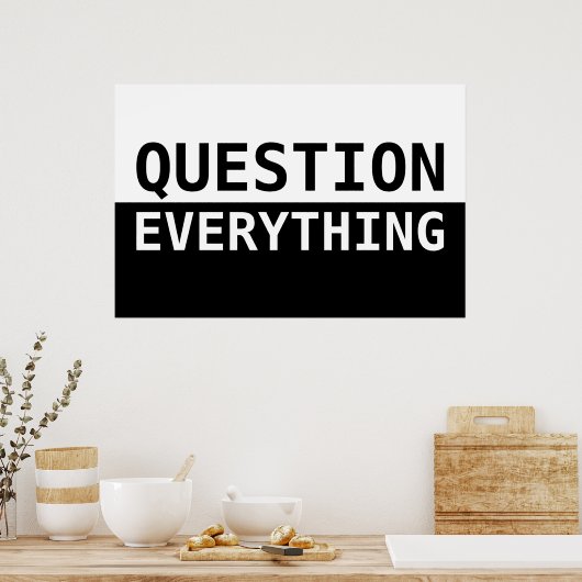 Vraag alles poster (Keuken)