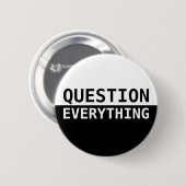 Vraag alles ronde button 5,7 cm (Voorkant /achterkant)