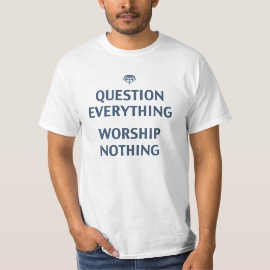 Vraag alles t-shirt (Voorkant)