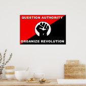 Vraag Autoriteit Revolutie-poster organiseren Poster (Keuken)