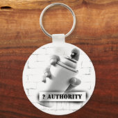 Vraag Autoriteit - Spuitverf can - Graffiti Sleutelhanger (Voorkant)