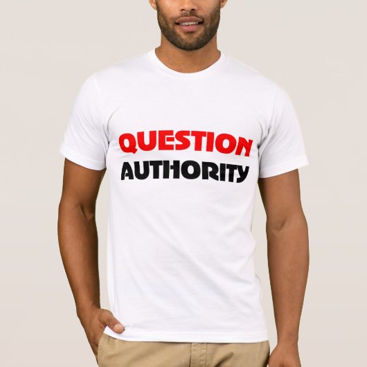 Vraag Autoriteit T-Shirt (Voorkant)