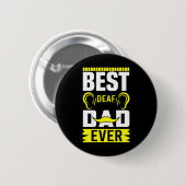 Vraag Beste Dove Vader Ooit Gebarentaal Dove Aware Ronde Button 5,7 Cm (Voorkant /achterkant)