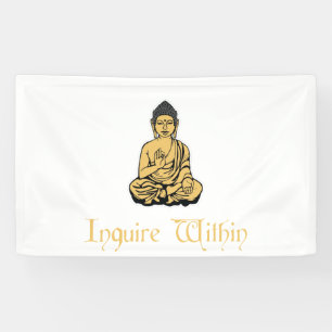 Vraag binnen de Zen Meditation Buddha Banner
