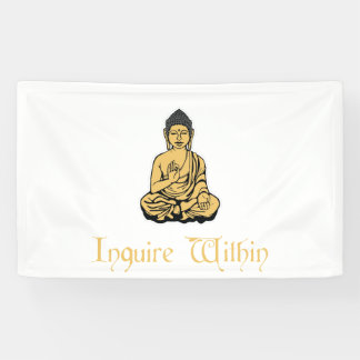 Vraag binnen de Zen Meditation Buddha Banner