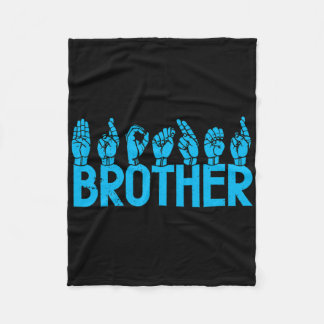 Vraag broeder Amerikaanse gebarentaal doof bewustz Fleece Deken