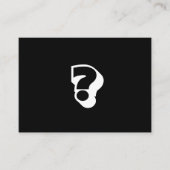 vraag, datumuitnodiging, gewaagd zwart wit advieskaart (Voorkant)