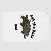 Vraag de Baas Pap Alligator Snapping Turtle Golfhanddoek (Horizontaal)