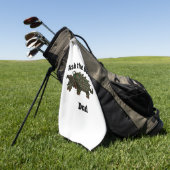 Vraag de Baas Pap Alligator Snapping Turtle Golfhanddoek (Groen)