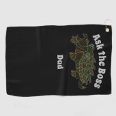 Vraag de Baas Pap Alligator Snapping Turtle Golfhanddoek (Horizontaal)