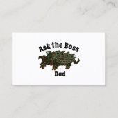 Vraag de Baas Pap Alligator Snapping Turtle Visitekaartje (Voorkant)