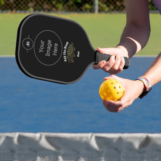 Vraag de baas vader alligator knapping schildpad g pickleball paddle (Insitu)