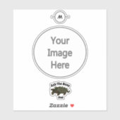 Vraag de baas vader alligator knapping schildpad g sticker (Vel)