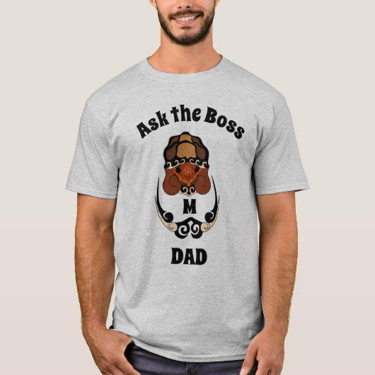 Vraag de Boss Funny Tortoise Chilling T-shirt (Voorkant)